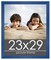 23x29 Classic Modern Blue Picture Frame - UV Acrylic, Foam Board Backing, Hanging Hardware